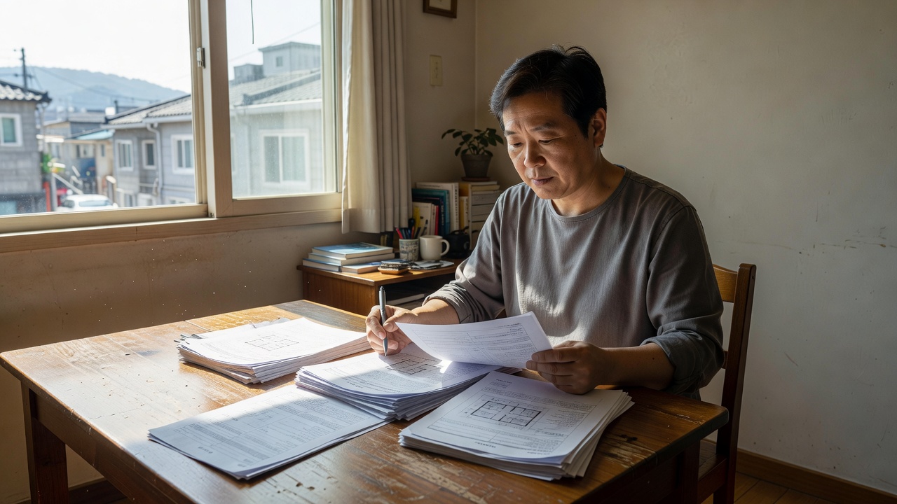 서울 빌라 전세 계약 전 필수 서류 확인 장면
