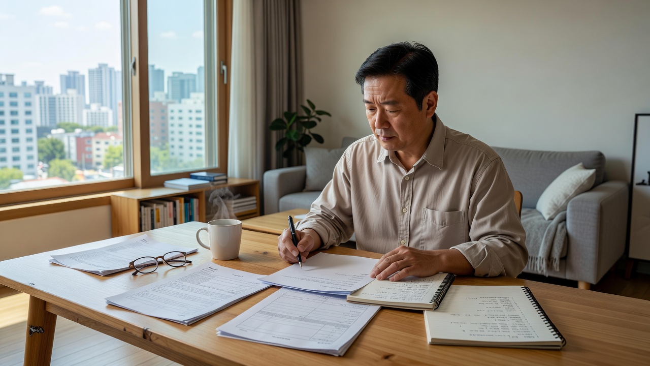 서울 빌라 전세 계약 체크리스트 준비하는 모습