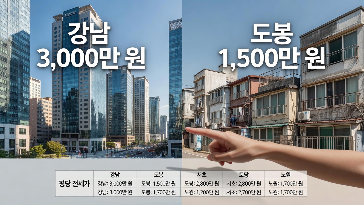 서울 전세 시세 지역별 비교 방법
