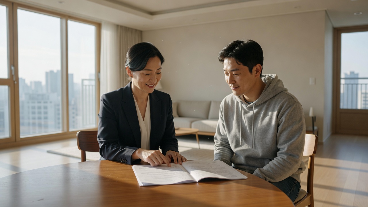 전세 계약서 특약 조항이란 무엇인가를 설명하는 장면