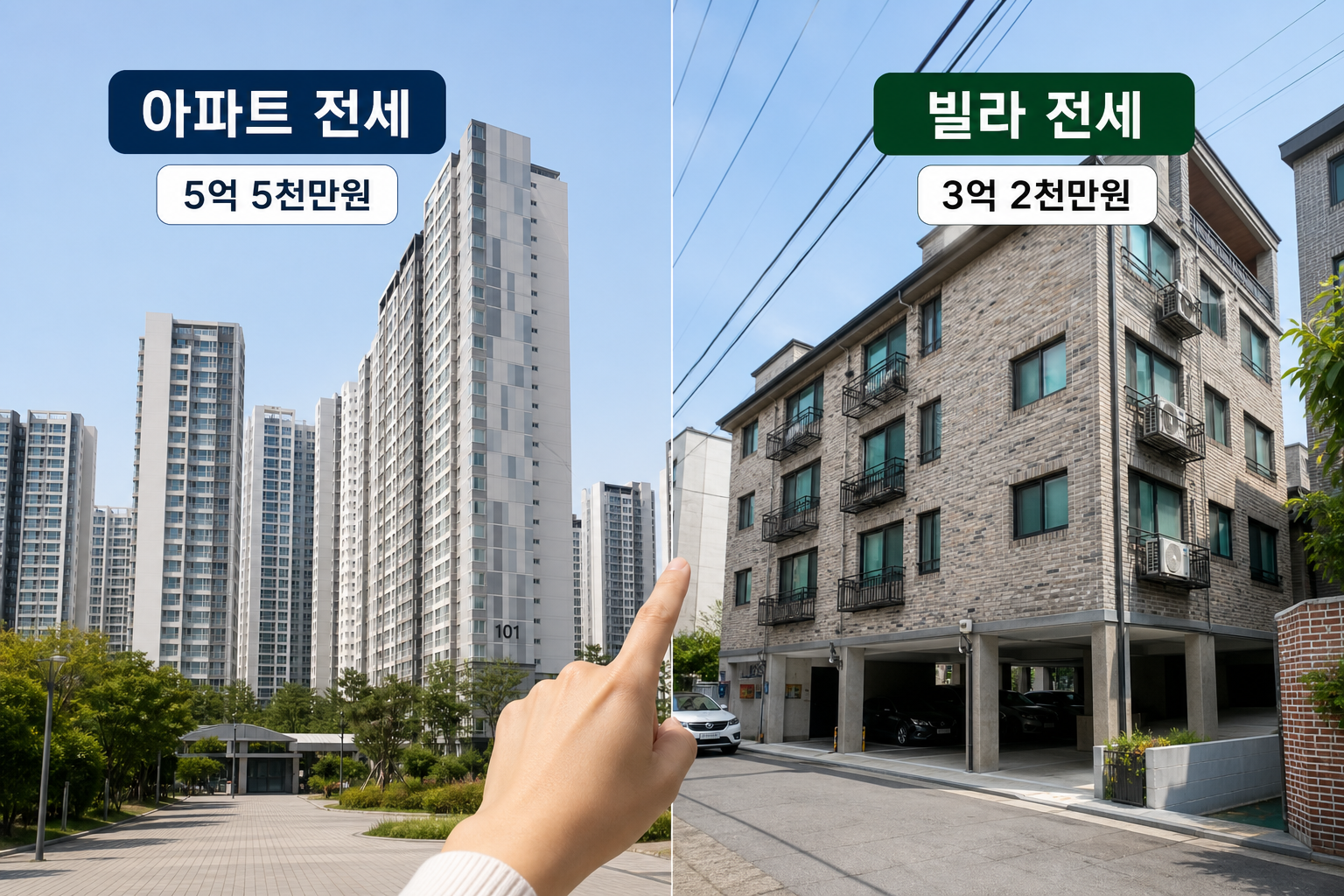 서울 아파트 전세 vs 빌라 전세 장단점 비교